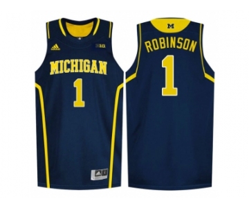 Michigan Wolverines Glenn Robinson III #1 Basketball Authentic Jersey - Navy Blue