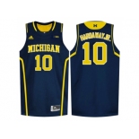 Michigan Wolverines Tim Hardaway Jr. #10 Basketball Authentic Jersey - Navy Blue