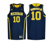 Michigan Wolverines Tim Hardaway Jr. #10 Basketball Authentic Jersey - Navy Blue