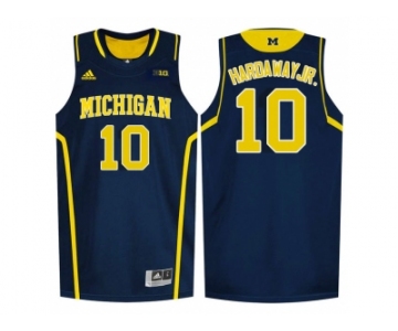 Michigan Wolverines Tim Hardaway Jr. #10 Basketball Authentic Jersey - Navy Blue