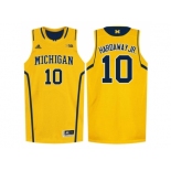 Michigan Wolverines Tim Hardaway Jr. #10 Basketball Authentic Jersey - Yellow