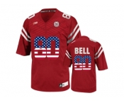 2016 US Flag Fashion Men's Nebraska Cornhuskers Kenny Bell #80 College Football Jersey - Red