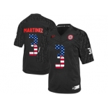 2016 US Flag Fashion Men's Nebraska Cornhuskers Taylor Martinez #3 College Football Jersey - Black