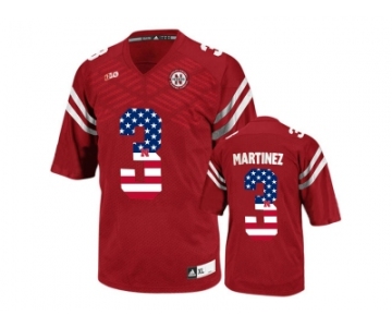 2016 US Flag Fashion Men's Nebraska Cornhuskers Taylor Martinez #3 College Football Jersey - Red