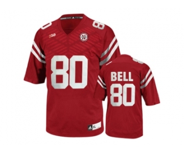 Men's Nebraska Cornhuskers Kenny Bell #80 College Football Jersey - Red