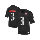 Men's Nebraska Cornhuskers Taylor Martinez #3 College Football Jersey - Black