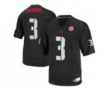 Nebraska Cornhuskers #3 Taylor Martinez Black College Football NCAA Jerseys