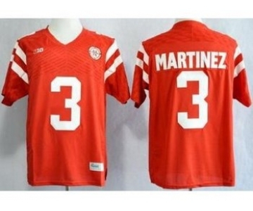 Nebraska Cornhuskers #3 Taylor Martinez Red NCAA Jerseys