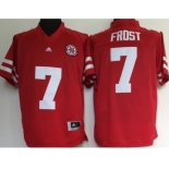 Nebraska Cornhuskers #7 Scott Frost Red College Football Jersey