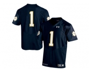 2015 Under Armour Mens' Norte Dame Fighting Irish #1 Fan College Football Jersey - Navy Blue