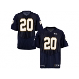 2015 Under Armour Mens' Norte Dame Fighting Irish #20 College Football Jersey - Navy Blue