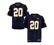 2015 Under Armour Mens' Norte Dame Fighting Irish #20 College Football Jersey - Navy Blue