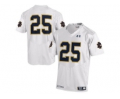 2015 Under Armour Mens' Norte Dame Fighting Irish #25 College Football Jersey - White