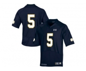 2015 Under Armour Mens' Norte Dame Fighting Irish #5 Shamrock Series College Football Jersey - Navy Blue