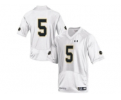 2015 Under Armour Mens' Norte Dame Fighting Irish #5 Shamrock Series College Football Jersey - White