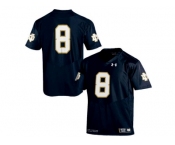 2015 Under Armour Mens' Norte Dame Fighting Irish #8 College Football Jersey - Navy Blue