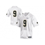 2015 Under Armour Mens' Norte Dame Fighting Irish #9 College Football Jersey - White