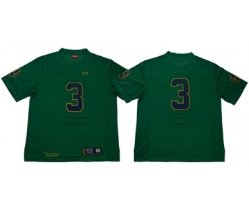 Fighting Irish #3 Joe Montana Green Limited Stitched NCAA Jersey