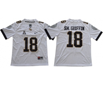 Knights #18 Shaquem Griffin White Limited Stitched NCAA Jersey