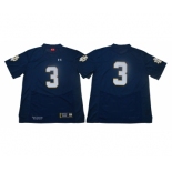 Notre Dame Fighting Irish #3 Blue Under Armour College Football Jersey