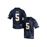 Under Armour Men's Notre Dame Fighting Irish Manti Te'o #5 College Football Jersey - Navy Blue