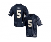 Under Armour Men's Notre Dame Fighting Irish Manti Te'o #5 College Football Jersey - Navy Blue