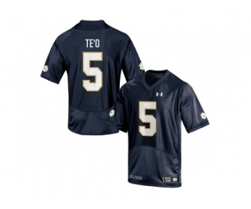 Under Armour Men's Notre Dame Fighting Irish Manti Te'o #5 College Football Jersey - Navy Blue