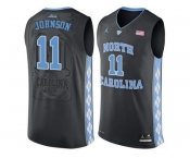 2016 Men's North Carolina Tar Heels Brice Johnson #11 College Basketball Jersey - Black