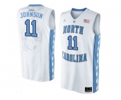 2016 Men's North Carolina Tar Heels Brice Johnson #11 College Basketball Jersey - White