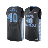 2016 Men's North Carolina Tar Heels Harrison Barnes #40 College Basketball Jersey - Black