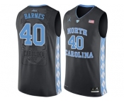 2016 Men's North Carolina Tar Heels Harrison Barnes #40 College Basketball Jersey - Black