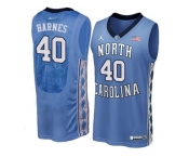 2016 Men's North Carolina Tar Heels Harrison Barnes #40 College Basketball Jersey - Blue