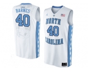 2016 Men's North Carolina Tar Heels Harrison Barnes #40 College Basketball Jersey - Whi