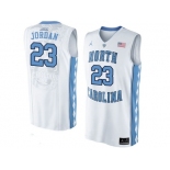 2016 Men's North Carolina Tar Heels Michael Jordan #23 College Basketball Jersey - White