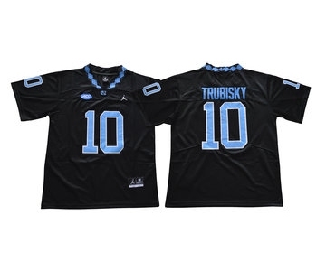 North Carolina Tar Heels #10 Mitch Trubisky Black College Football Jersey