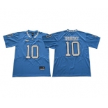 North Carolina Tar Heels #10 Mitch Trubisky Blue College Football Jersey