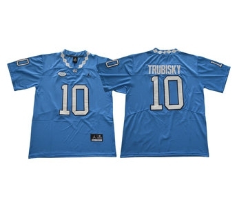 North Carolina Tar Heels #10 Mitch Trubisky Blue College Football Jersey