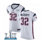 Men's Nike New England Patriots #32 Devin McCourty White Vapor Untouchable Elite Player Super Bowl LII NFL Jersey