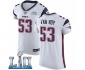 Men's Nike New England Patriots #53 Kyle Van Noy White Vapor Untouchable Elite Player Super Bowl LII NFL Jersey