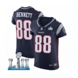 Men's Nike New England Patriots #88 Martellus Bennett Navy Blue Team Color Vapor Untouchable Elite Player Super Bowl LII NFL Jersey