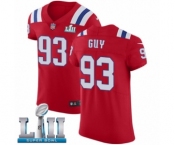 Men's Nike New England Patriots #93 Lawrence Guy Red Alternate Vapor Untouchable Elite Player Super Bowl LII NFL Jersey