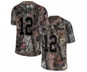 Men's Nike New England Patriots #12 Tom Brady Camo Rush Realtree Limited NFL Jersey