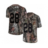 Men's Nike New England Patriots #28 James White Camo Rush Realtree Limited NFL Jersey