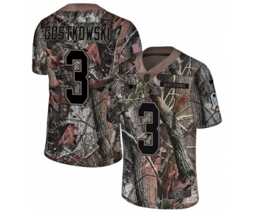 Men's Nike New England Patriots #3 Stephen Gostkowski Camo Rush Realtree Limited NFL Jersey