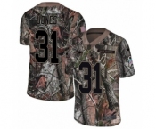 Men's Nike New England Patriots #31 Jonathan Jones Camo Rush Realtree Limited NFL Jersey