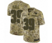 Men's Nike New England Patriots #39 Montee Ball Limited Camo 2018 Salute to Service NFL Jersey