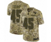 Men's Nike New England Patriots #45 Donald Trump Limited Camo 2018 Salute to Service NFL Jersey