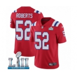 Men's Nike New England Patriots #52 Elandon Roberts Red Alternate Vapor Untouchable Limited Player Super Bowl LII NFL Jersey