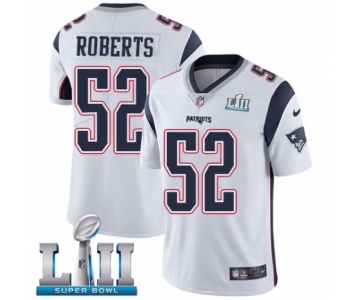 Men's Nike New England Patriots #52 Elandon Roberts White Vapor Untouchable Limited Player Super Bowl LII NFL Jersey