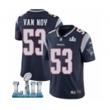 Men's Nike New England Patriots #53 Kyle Van Noy Navy Blue Team Color Vapor Untouchable Limited Player Super Bowl LII NFL Jersey